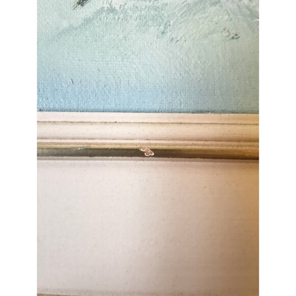 Vintage C. Gibbon Oil Painting Winter Barn Snow Scene Rustic Farmhouse Framed - Picture 4 of 10